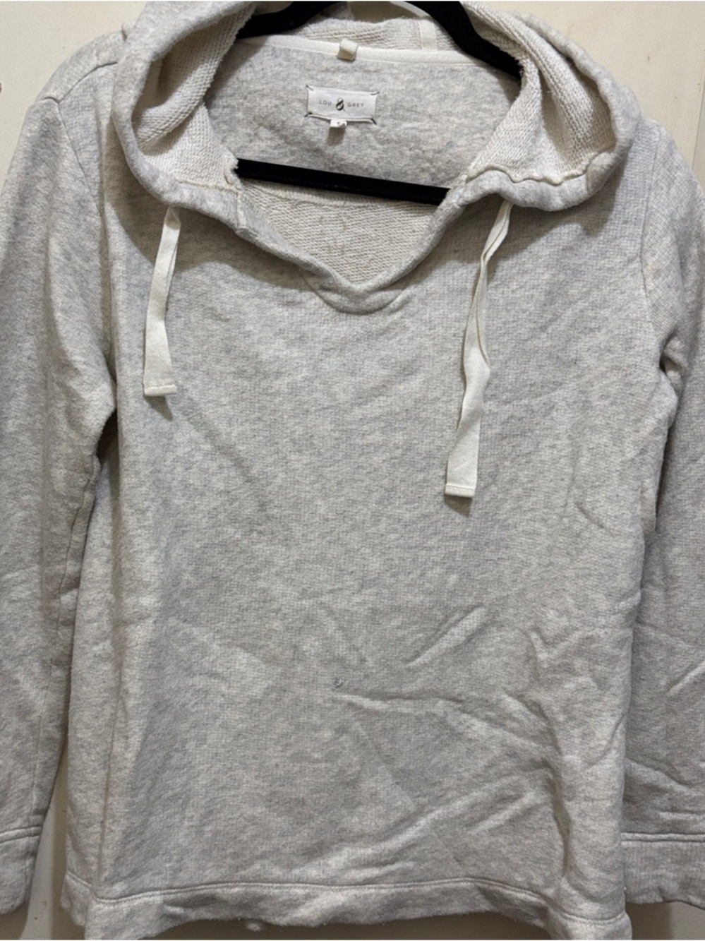 Lou & Grey Light Cream Hoodie Pullover